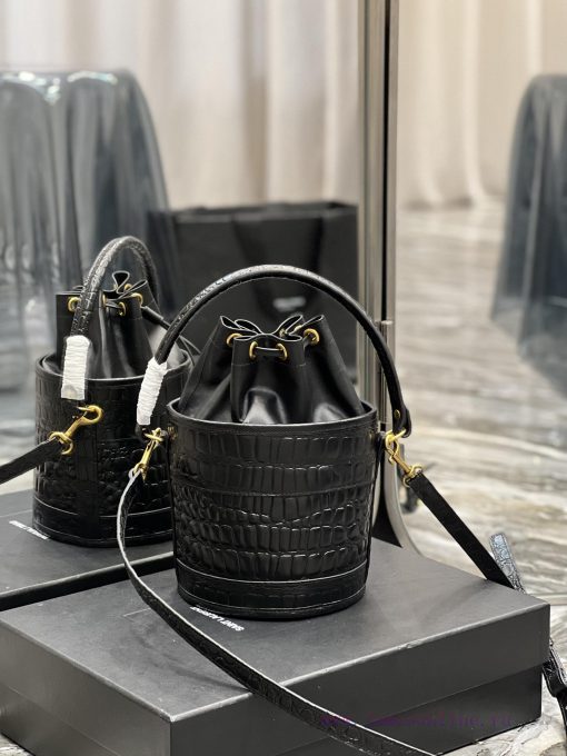 Yves Saint Laurent Bags Bahia series bucket bagThe newly launched bucket series is eye-catchingThe material of impor j49ii9f3 - Image 9