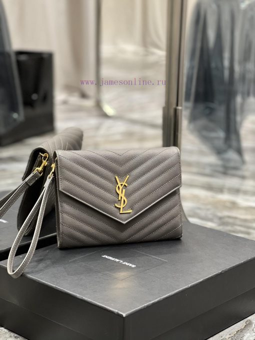 Yves Saint Laurent Bags 𝑴𝑶𝑵𝑶𝑮𝑹𝑨𝑴 _ Caviar handbag, with detachable wrist strap, wear-resistant caviar pattern, 100% nd6k4bsn - Image 3
