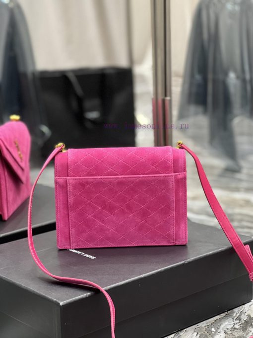 Yves Saint Laurent Bags GABY mini_Quilted Pattern Envelope BagImported suede with inner lambskin, carefully crafted x1un6ioj - Image 6