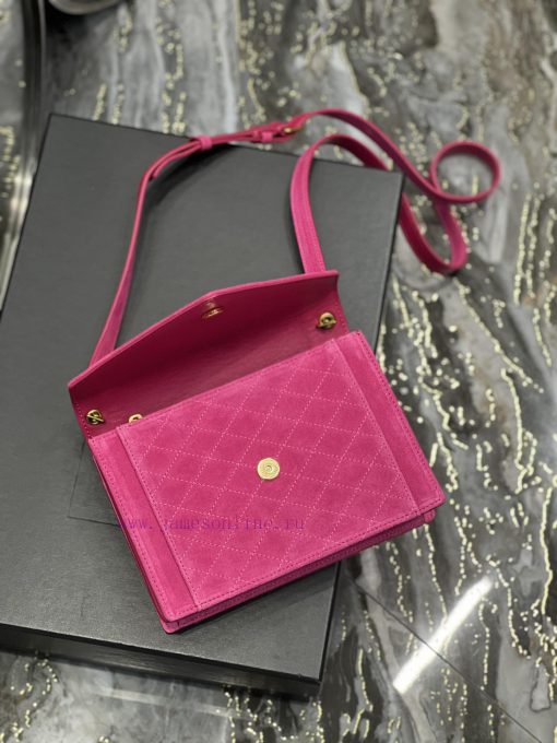 Yves Saint Laurent Bags GABY mini_Quilted Pattern Envelope BagImported suede with inner lambskin, carefully crafted x1un6ioj - Image 9