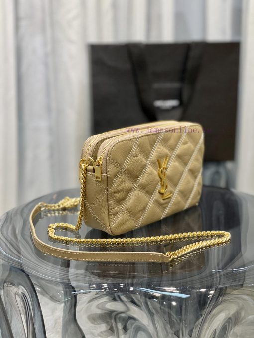 Yves Saint Laurent Bags The latest BECKY diamond stitched double zipper clutch is made of delicate original sheepski dgqwvanz - Image 4