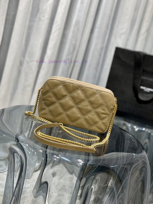 Yves Saint Laurent Bags The latest BECKY diamond stitched double zipper clutch is made of delicate original sheepski dgqwvanz - Image 5