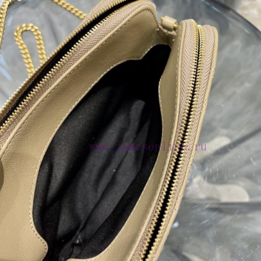 Yves Saint Laurent Bags The latest BECKY diamond stitched double zipper clutch is made of delicate original sheepski dgqwvanz - Image 10
