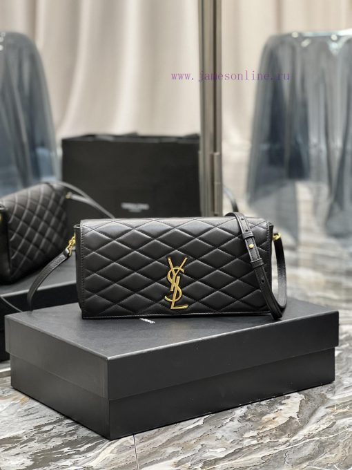 Yves Saint Laurent Bags 𝗞𝗮𝘁𝗲 𝘀𝘂𝗽𝗽𝗹𝗲 𝟵𝟵Y's most classic Kate supply series "Kate Supply 99" small sheepskin diamond g pdz94l23 - Image 2