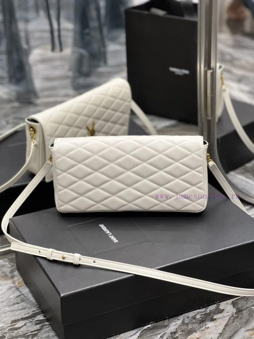 Yves Saint Laurent Bags 𝗞𝗮𝘁𝗲 𝘀𝘂𝗽𝗽𝗹𝗲 𝟵𝟵Y's most classic Kate supply series "Kate Supply 99" small sheepskin diamond g bf5mx6v4 - Image 10