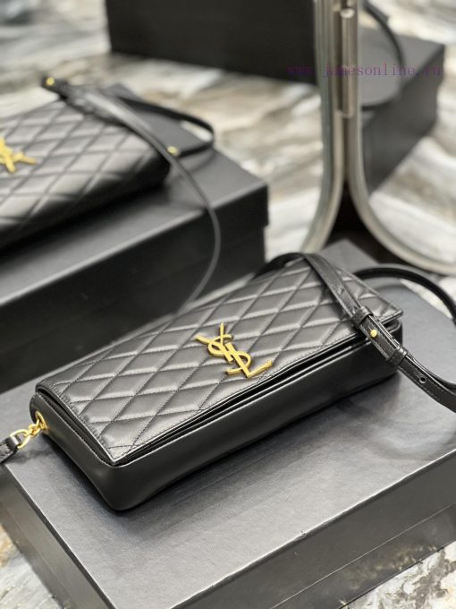 Yves Saint Laurent Bags 𝗞𝗮𝘁𝗲 𝘀𝘂𝗽𝗽𝗹𝗲 𝟵𝟵Y's most classic Kate supply series "Kate Supply 99" small sheepskin diamond g pdz94l23 - Image 7