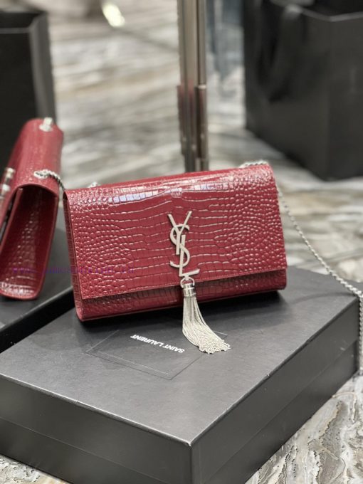 Yves Saint Laurent Bags Eternal ClassicKATE 24cm crocodile patterned fringe style_Definitely an eternal classic of Y 2acu0ssw - Image 3