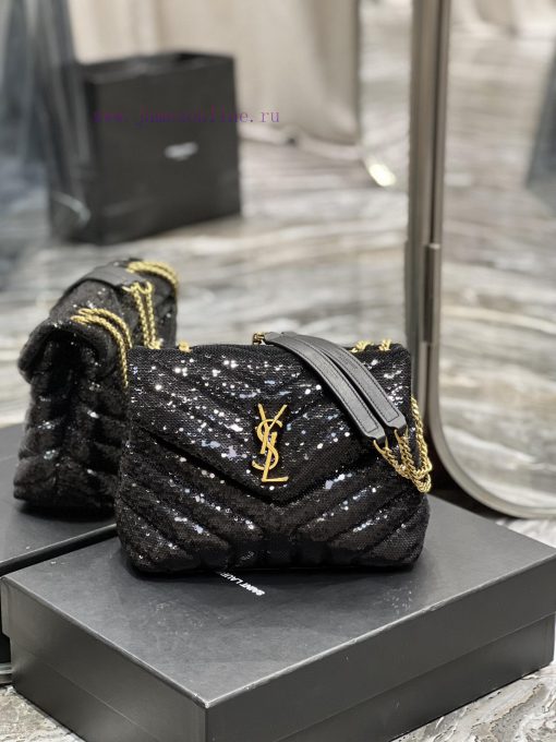 Yves Saint Laurent Bags ▪ 𝑳𝑶𝑼𝑳𝑶𝑼  ▪  New colorBlack pearl flower craftsmanship with gold buckle_The latest upgraded 3aofrcwk
