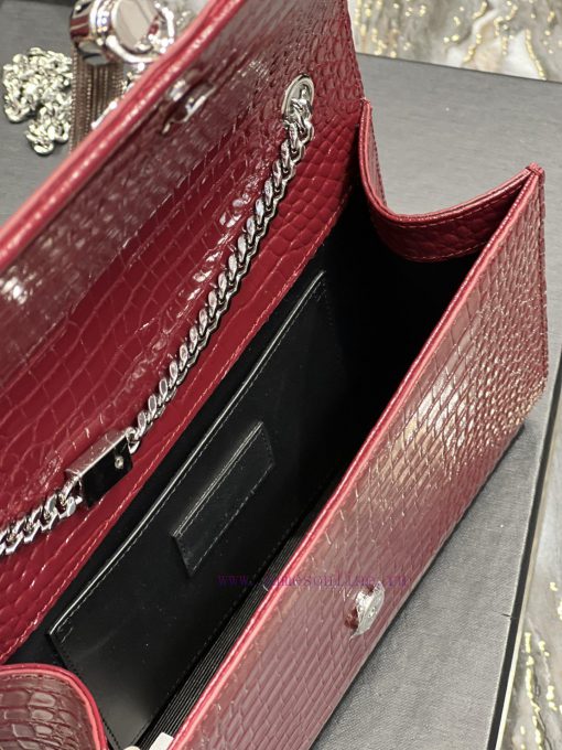 Yves Saint Laurent Bags Eternal ClassicKATE 24cm crocodile patterned fringe style_Definitely an eternal classic of Y 2acu0ssw - Image 9