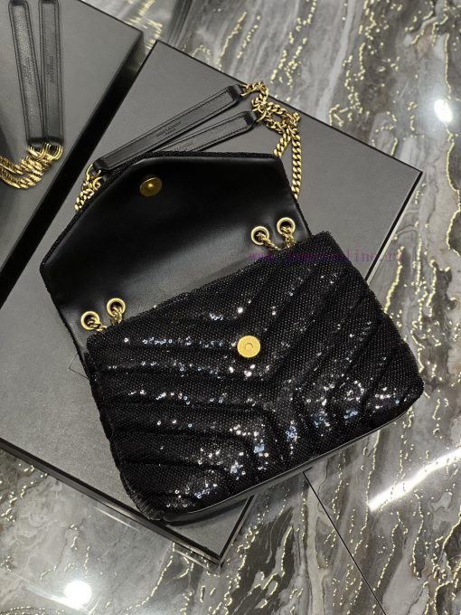 Yves Saint Laurent Bags ▪ 𝑳𝑶𝑼𝑳𝑶𝑼  ▪  New colorBlack pearl flower craftsmanship with gold buckle_The latest upgraded 3aofrcwk - Image 9