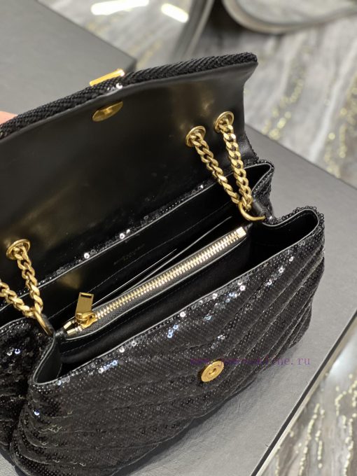 Yves Saint Laurent Bags ▪ 𝑳𝑶𝑼𝑳𝑶𝑼  ▪  New colorBlack pearl flower craftsmanship with gold buckle_The latest upgraded 3aofrcwk - Image 10