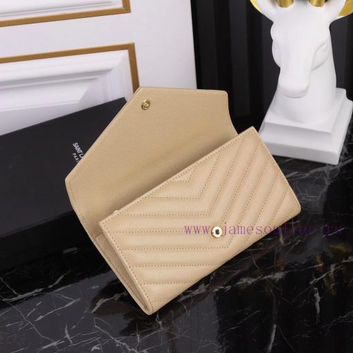 Yves Saint Laurent Bags Equipped with a complete set of the latest packagingY's envelope long clip is made of import b8nl88ec - Image 8