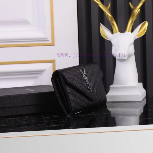 Yves Saint Laurent Bags Equipped with a complete set of the latest packagingY's envelope long clip is made of import eevuhs5m - Image 4