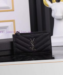 Yves Saint Laurent Bags New Saint Laurent Card Bag Authentic Development [Rose] [Rose] Imported Small Particle Leath mtprswtp