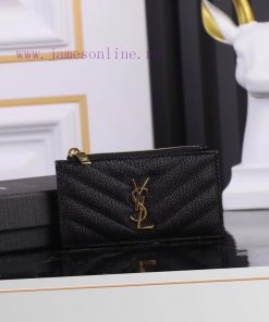 Yves Saint Laurent Bags New Saint Laurent Card Bag Authentic Development [Rose] [Rose] Imported Small Particle Leath xifyumbt