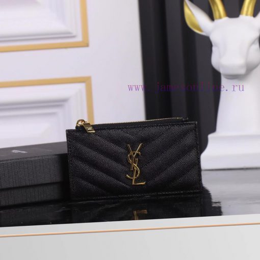 Yves Saint Laurent Bags New Saint Laurent Card Bag Authentic Development [Rose] [Rose] Imported Small Particle Leath xifyumbt - Image 2
