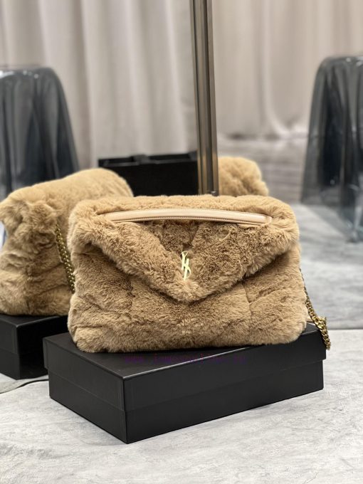 Yves Saint Laurent Bags Autumn and winter rabbit fur styles are out 🧏 ‍️Loulou Puffer launches rabbit fur with leath e3hs2bd3 - Image 2