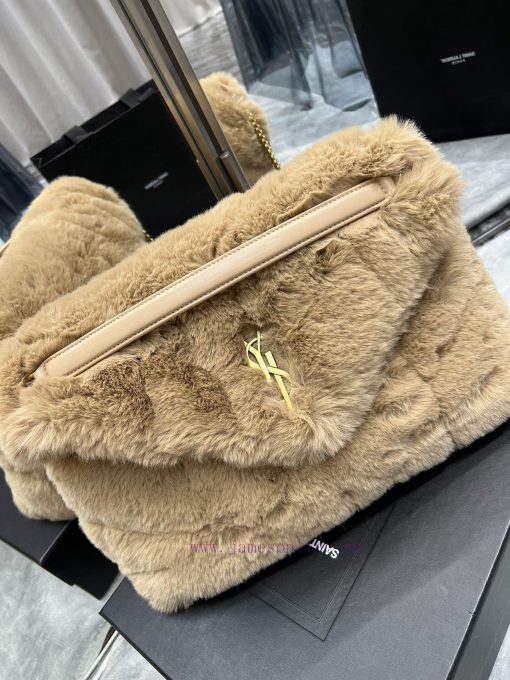 Yves Saint Laurent Bags Autumn and winter rabbit fur styles are out 🧏 ‍️Loulou Puffer launches rabbit fur with leath e3hs2bd3 - Image 4