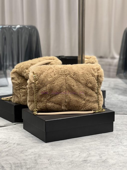 Yves Saint Laurent Bags Autumn and winter rabbit fur styles are out 🧏 ‍️Loulou Puffer launches rabbit fur with leath e3hs2bd3 - Image 10