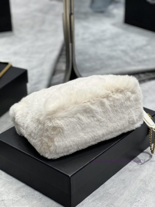 Yves Saint Laurent Bags Autumn and winter rabbit fur styles are out 🧏 ‍️Loulou Puffer launches rabbit fur with leath x3xnnn29 - Image 7