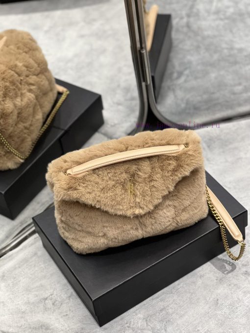 Yves Saint Laurent Bags Autumn and winter rabbit fur styles are out 🧏 ‍️Loulou Puffer launches rabbit fur with leath nzdpm7wn - Image 3