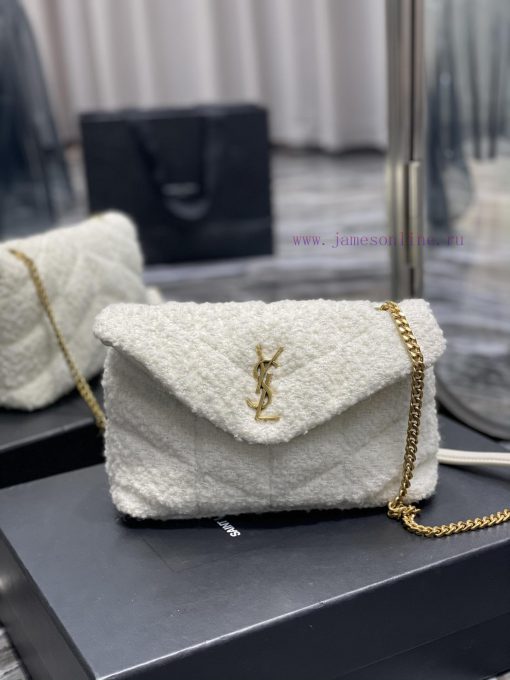 Yves Saint Laurent Bags Autumn and winter woolen styles are available 🧏 ‍️Loulou Puffer has launched a new series of uohv4u7l - Image 2