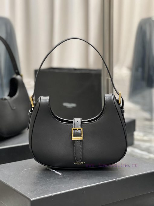 Yves Saint Laurent Bags BlackHobo bag armpit crossbody bag for la ️A typical cool, cold and minimalist style, minima zjdu3w56