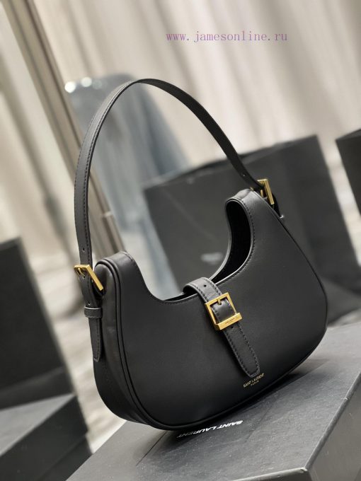 Yves Saint Laurent Bags BlackHobo bag armpit crossbody bag for la ️A typical cool, cold and minimalist style, minima zjdu3w56 - Image 3