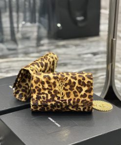 Yves Saint Laurent Bags Leopard print out la~KATE 20cm latest size, timeless style, irresistible super charm, a must 50lc3yxi