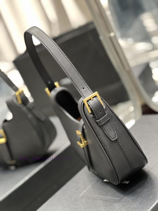 Yves Saint Laurent Bags BlackHobo bag armpit crossbody bag for la ️A typical cool, cold and minimalist style, minima zjdu3w56 - Image 4