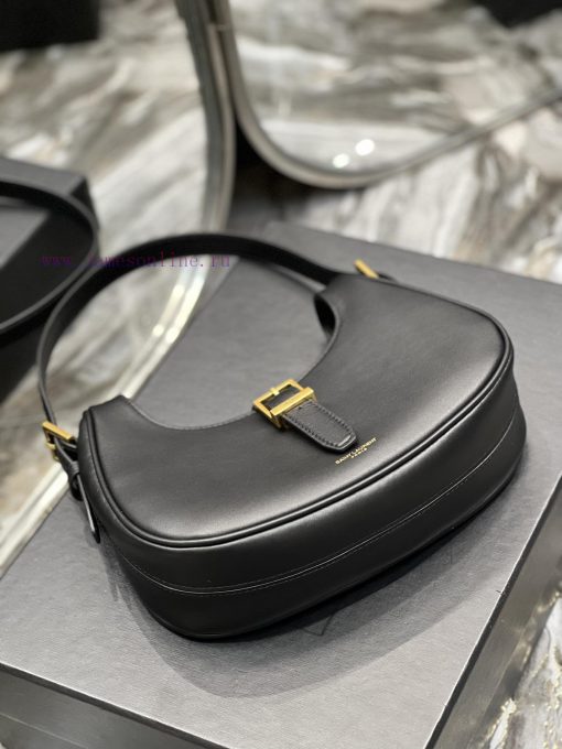 Yves Saint Laurent Bags BlackHobo bag armpit crossbody bag for la ️A typical cool, cold and minimalist style, minima zjdu3w56 - Image 7
