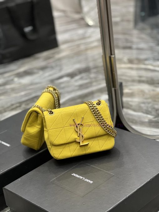 Yves Saint Laurent Bags JAMIE Knitted Style_Made of imported cashmere knitted and spliced together, decorated with " mkr3b6k1 - Image 3