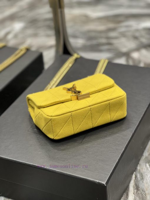 Yves Saint Laurent Bags JAMIE Knitted Style_Made of imported cashmere knitted and spliced together, decorated with " mkr3b6k1 - Image 7