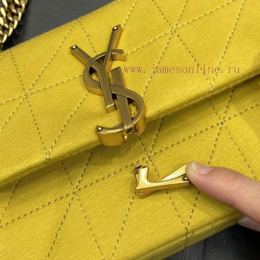 Yves Saint Laurent Bags JAMIE Knitted Style_Made of imported cashmere knitted and spliced together, decorated with " mkr3b6k1 - Image 8