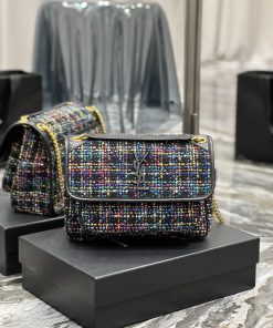 Yves Saint Laurent Bags Autumn and winter woolen styles are available 🧏 ‍️Popular Niki launches new collection of co xnbe2hdu
