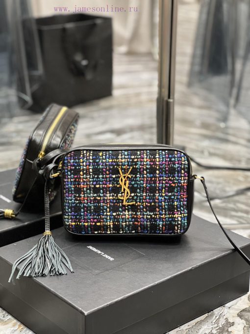 Yves Saint Laurent Bags 𝑳𝒐𝒖 Camera Bag - Black with Color Coarse FlowersTop level imported Italian cowhide camera ba m7jp98dq