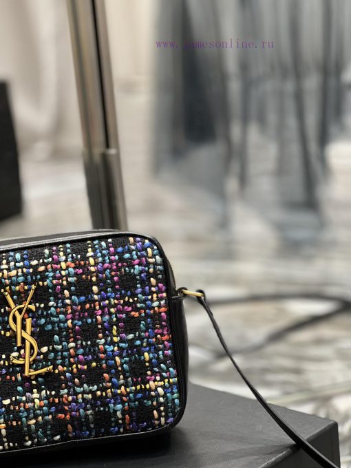 Yves Saint Laurent Bags 𝑳𝒐𝒖 Camera Bag - Black with Color Coarse FlowersTop level imported Italian cowhide camera ba m7jp98dq - Image 4