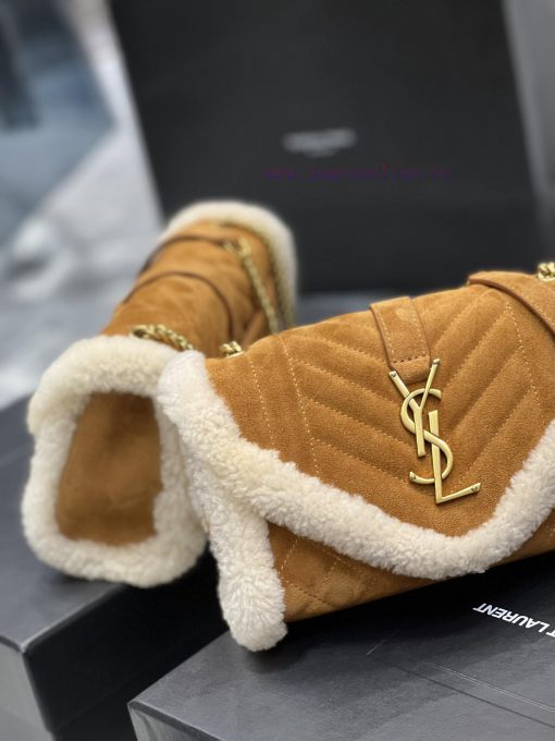 Yves Saint Laurent Bags 𝙀𝙣𝙫𝙚𝙡𝙤𝙥𝙚 _ New lamb suedeThe most eye-catching lamb fur suede must be planted with grass~Gen y5mlvjsg - Image 3