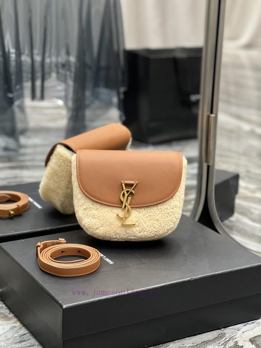 Yves Saint Laurent Bags 𝐊𝐚𝐢𝐚 𝐒𝐦𝐚𝐥𝐥𝐊𝐚𝐢𝐚𝐒𝐦𝐚𝐥𝐥 _ Lamb wool with cowhideA gentle camel colored body with creamy lamb plu 3idsiq2c - Image 2