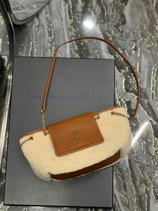 Yves Saint Laurent Bags 𝐌𝐢𝐧𝐢𝐍𝐨𝐥𝐢𝐭𝐚 Lamb hair~The returning Mini Nolita, which became popular all over the internet a m7oxltt5 - Image 7