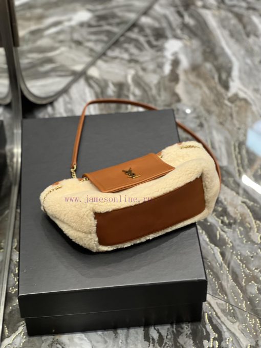 Yves Saint Laurent Bags 𝐌𝐢𝐧𝐢𝐍𝐨𝐥𝐢𝐭𝐚 Lamb hair~The returning Mini Nolita, which became popular all over the internet a m7oxltt5 - Image 8