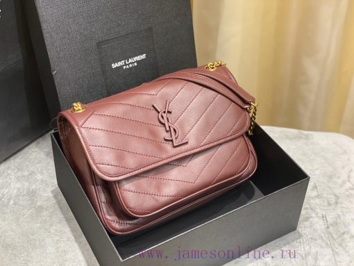 Yves Saint Laurent Bags ⁰ʚ𝑵𝒊𝒌𝒊 Sheepskin ɞ⁰ 28cmzpThe 2020 spring/summer lambskin Niki metal chain has also been rep 063ecnda - Image 3