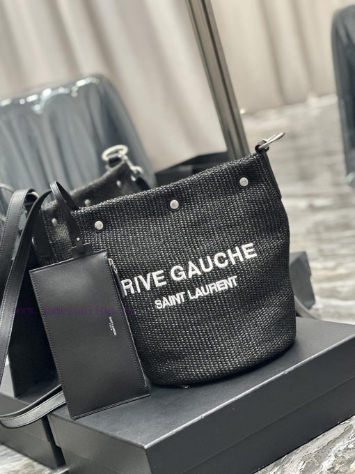 Yves Saint Laurent Bags 𝗥𝗜𝗩𝗘 𝗚𝗔𝗨𝗖𝗛𝗘The latest RIVE GAUCHE French woven bucket bag, with its simple and atmospheric d k6mk0ozs - Image 3