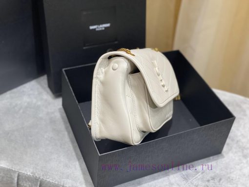 Yves Saint Laurent Bags ⁰ʚ𝑵𝒊𝒌𝒊 Baby Sheepskin ɞ⁰ 22cmzpThe 2020 spring/summer lambskin Niki metal chain has also bee gshtmlv4 - Image 5