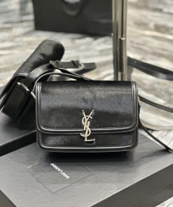 Yves Saint Laurent Bags 𝑺𝑶𝑳𝑭𝑬𝑹𝑰𝑵𝑶 𝑩𝑶𝑿 Autumn/Winter Collection _ Horse Hair with Cowhide Silver BuckleIT BAG must be s8ao7uww