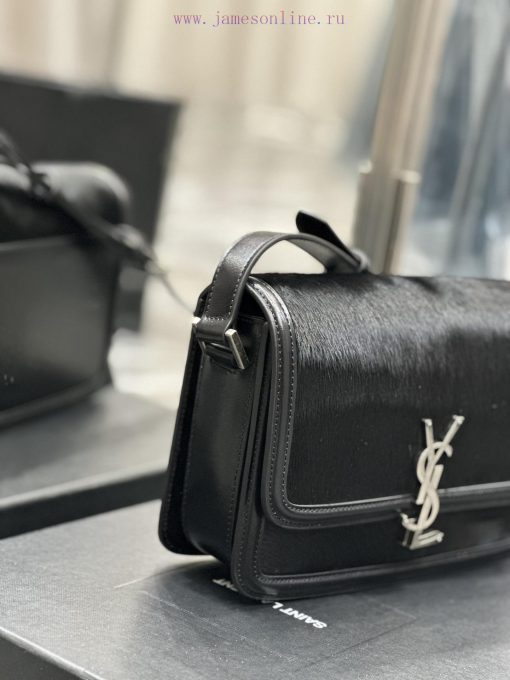Yves Saint Laurent Bags 𝑺𝑶𝑳𝑭𝑬𝑹𝑰𝑵𝑶 𝑩𝑶𝑿 Autumn/Winter Collection _ Horse Hair with Cowhide Silver BuckleIT BAG must be s8ao7uww - Image 5