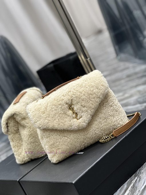 Yves Saint Laurent Bags Autumn and winter lamb wool styles are releasedExplosive Loulou launches lamb wool with leat p53fm2d6 - Image 3