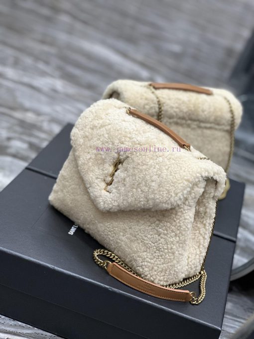 Yves Saint Laurent Bags Autumn and winter lamb wool styles are releasedExplosive Loulou launches lamb wool with leat p53fm2d6 - Image 4