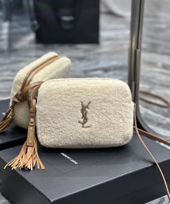 Yves Saint Laurent Bags 𝑳𝒐𝒖 Camera Bag - Lamb Wool with LeatherTop level imported Italian cowhide camera bag. Hong K ot8bnpfs