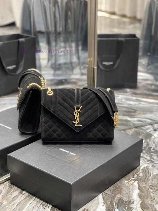 Yves Saint Laurent Bags 𝑬𝑵𝑽𝑬𝑳𝑶𝑷𝑬 _ Matte SeriesMedium envelope bag, V-shaped diamond patterned caviar, Italian impor 5cpgul6j